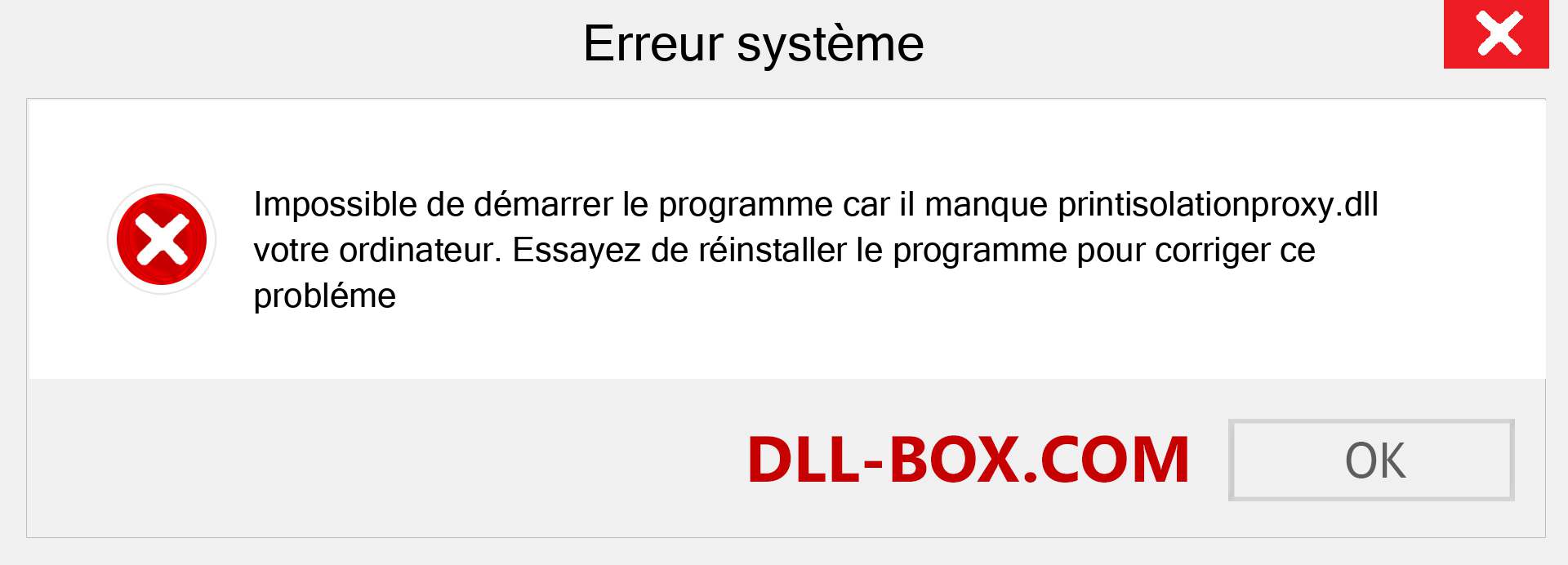 Le fichier printisolationproxy.dll est manquant ?. Télécharger pour Windows 7, 8, 10 - Correction de l'erreur manquante printisolationproxy dll sur Windows, photos, images